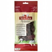 Pferdesalami in Scheiben 100g NICHT BIO Katze Snack Terra-Pura